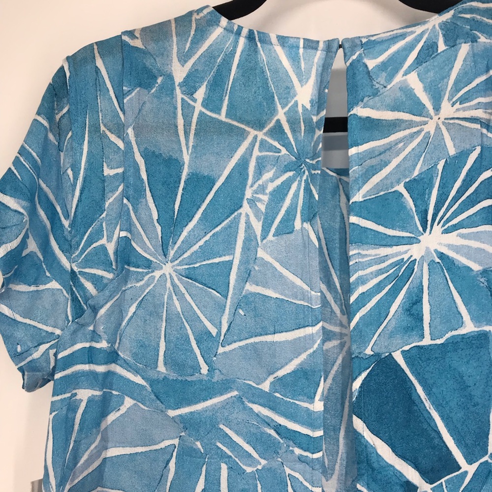 RVCA Michelle Blade Shutter Print Crop Top Open Back NWT Size L - Picture 6 of 12